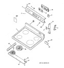 Diagram for 1 - Control Panel & Cooktop