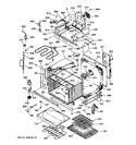 Diagram for 1 - Oven Body & M/w Support