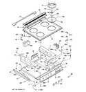 Diagram for 1 - Control Panel & Cooktop