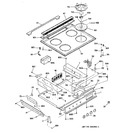 Diagram for 1 - Control Panel & Cooktop