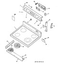 Diagram for 1 - Control Panel & Cooktop