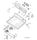 Diagram for 1 - Control Panel & Cooktop