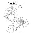 Diagram for 1 - Control Panel & Cooktop