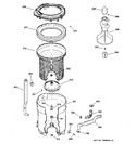 Diagram for 3 - Tub, Basket & Agitator