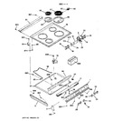 Diagram for 1 - Control Panel & Cooktop