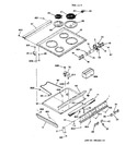 Diagram for 1 - Control Panel & Cooktop