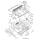 Diagram for 1 - Control Panel & Cooktop