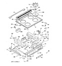 Diagram for 1 - Control Panel & Cooktop