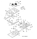 Diagram for 1 - Control Panel & Cooktop