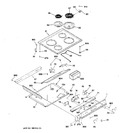 Diagram for 1 - Control Panel & Cooktop