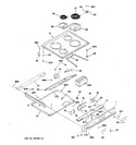 Diagram for 1 - Control Panel & Cooktop