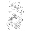 Diagram for 1 - Control Panel & Cooktop