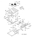 Diagram for 1 - Control Panel & Cooktop