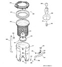 Diagram for 3 - Tub, Basket & Agitator