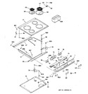 Diagram for 1 - Control Panel & Cooktop