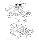 Diagram for 1 - Controls & Cooktop