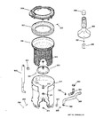 Diagram for 3 - Tub, Basket & Agitator