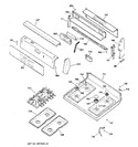 Diagram for 2 - Control Panel & Cooktop