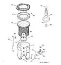 Diagram for 3 - Tub, Basket & Agitator