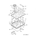 Diagram for 1 - Controls & Cooktop