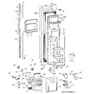 Diagram for 1 - Freezer Door