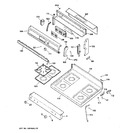 Diagram for 2 - Control Panel & Cooktop