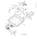 Diagram for 1 - Controls & Cooktop