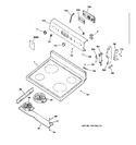 Diagram for 1 - Controls & Cooktop