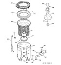 Diagram for 3 - Tub, Basket & Agitator