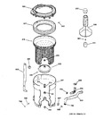 Diagram for 3 - Tub, Basket & Agitator