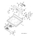 Diagram for 1 - Controls & Cooktop