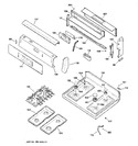 Diagram for 2 - Control Panel & Cooktop