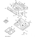 Diagram for 2 - Control Panel & Cooktop