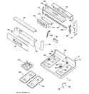 Diagram for 2 - Control Panel & Cooktop