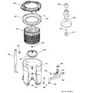 Diagram for 3 - Tub, Basket & Agitator