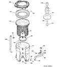 Diagram for 3 - Tub, Basket & Agitator