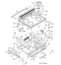 Diagram for 1 - Control Panel & Cooktop