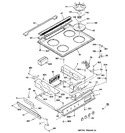 Diagram for 1 - Control Panel & Cooktop