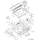 Diagram for 1 - Control Panel & Cooktop