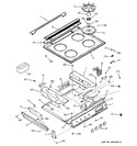 Diagram for 1 - Control Panel & Cooktop