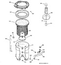 Diagram for 3 - Tub, Basket & Agitator