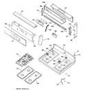 Diagram for 2 - Control Panel & Cooktop