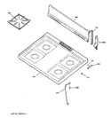 Diagram for 2 - Control Panel & Cooktop