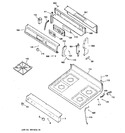 Diagram for 2 - Control Panel & Cooktop