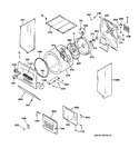 Diagram for 2 - Dryer Cabinet, Drum & Heater