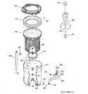 Diagram for 3 - Tub, Basket & Agitator