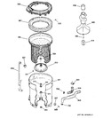 Diagram for 3 - Tub, Basket & Agitator