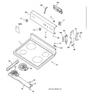 Diagram for 1 - Control Panel & Cooktop