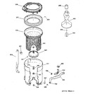 Diagram for 3 - Tub, Basket & Agitator