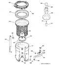 Diagram for 3 - Tub, Basket & Agitator